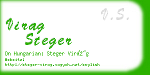 virag steger business card